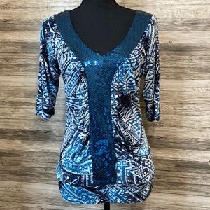 Daytrip Shirt With Sequins New Without Tags Size Small